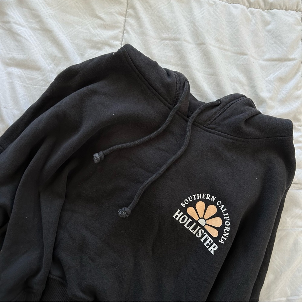 Hollister Black Pullover with Logo